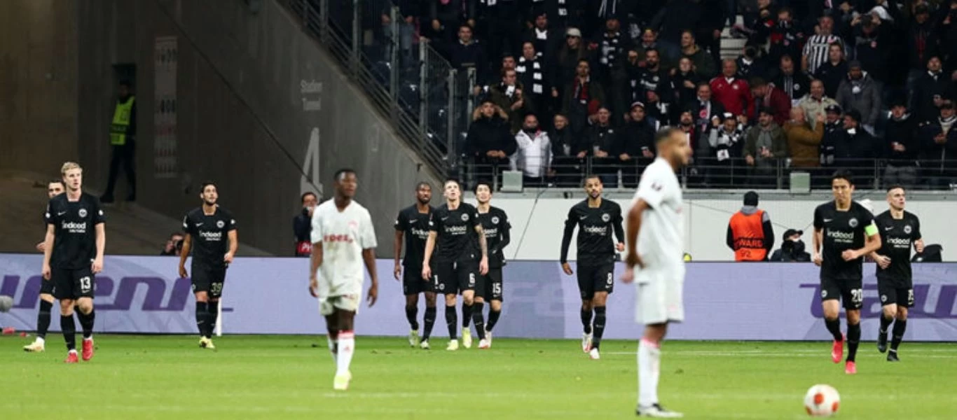 Άιντραχτ - Ολυμπιακός 3-1: Πλήρωσε τα λάθη του και γνώρισε την ήττα στην Φρανκφούρτη